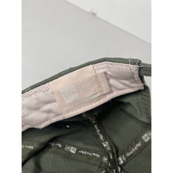 Florida Marlins Women's Olive Green Distressed Light Pink Adjustable Vintage - Picture 7 of 7